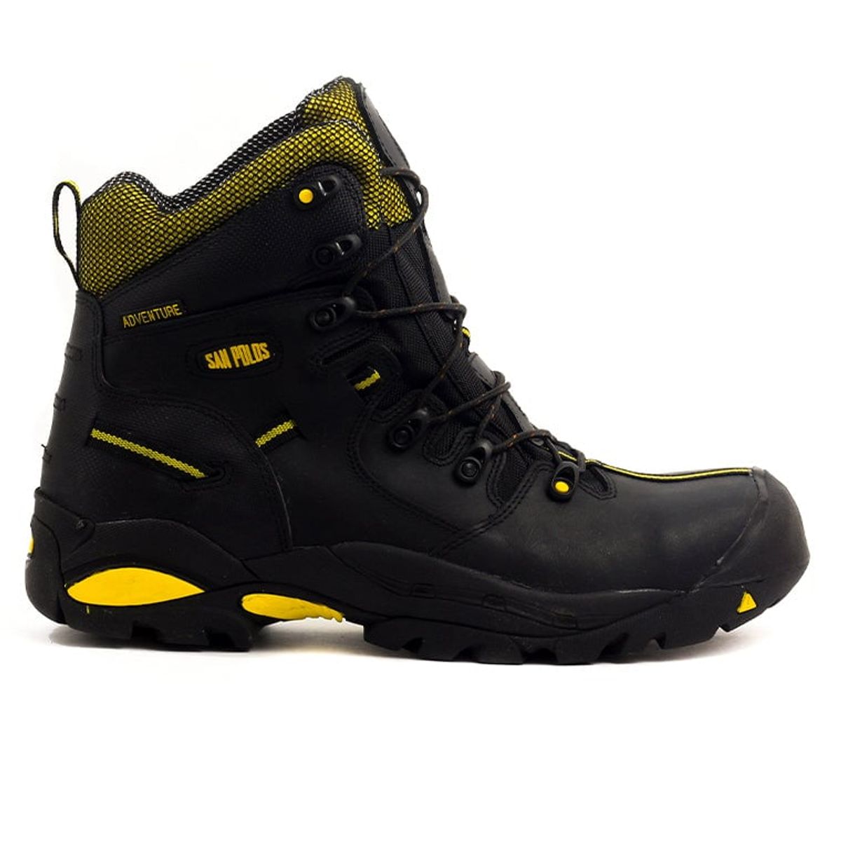 SAN POLOS - Botas San Polos Industrial Hombre 2838 Negro Amarillo