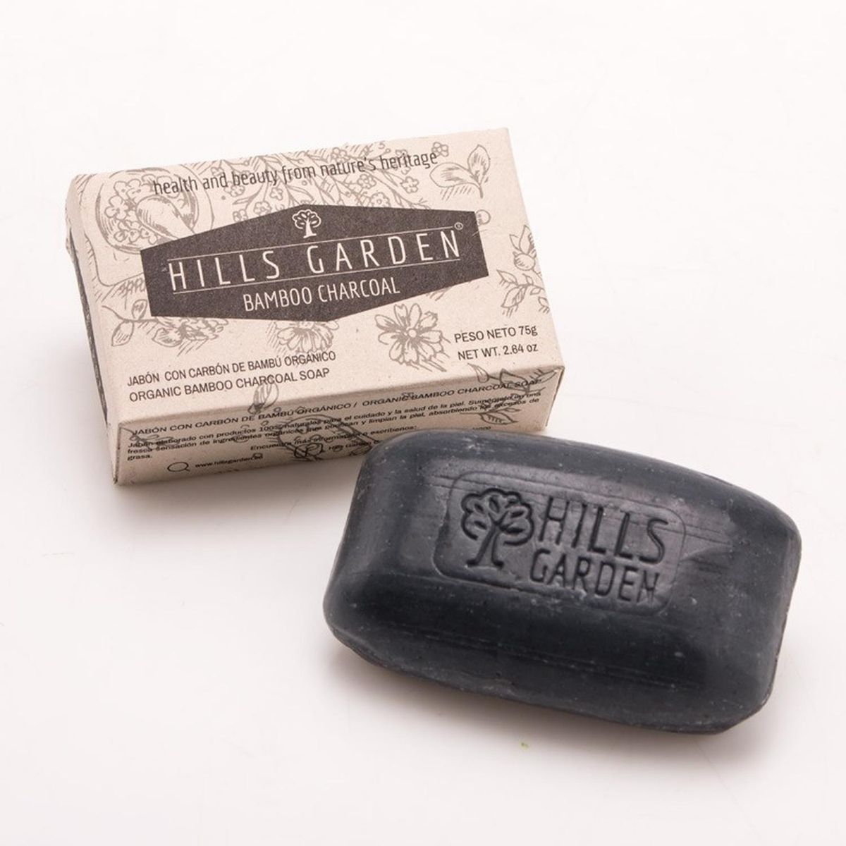 HILLS GARDEN - Jabón Carbón de Bamboo x 75 Grs - Hills Garden