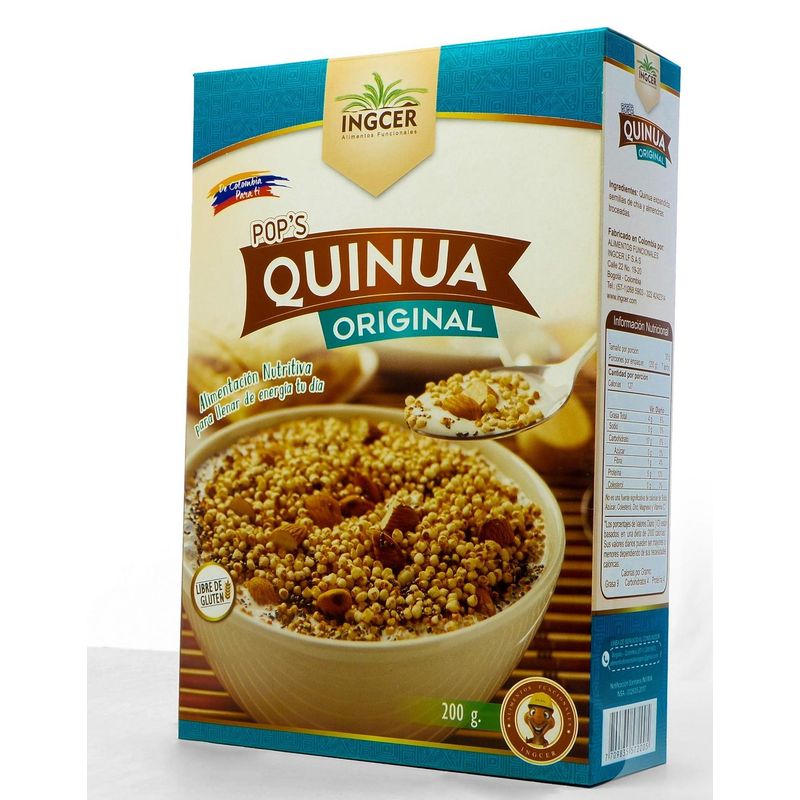 INGCER - Cereales Naturales Pop's Quinua Original x 200 Grs – Ingcer