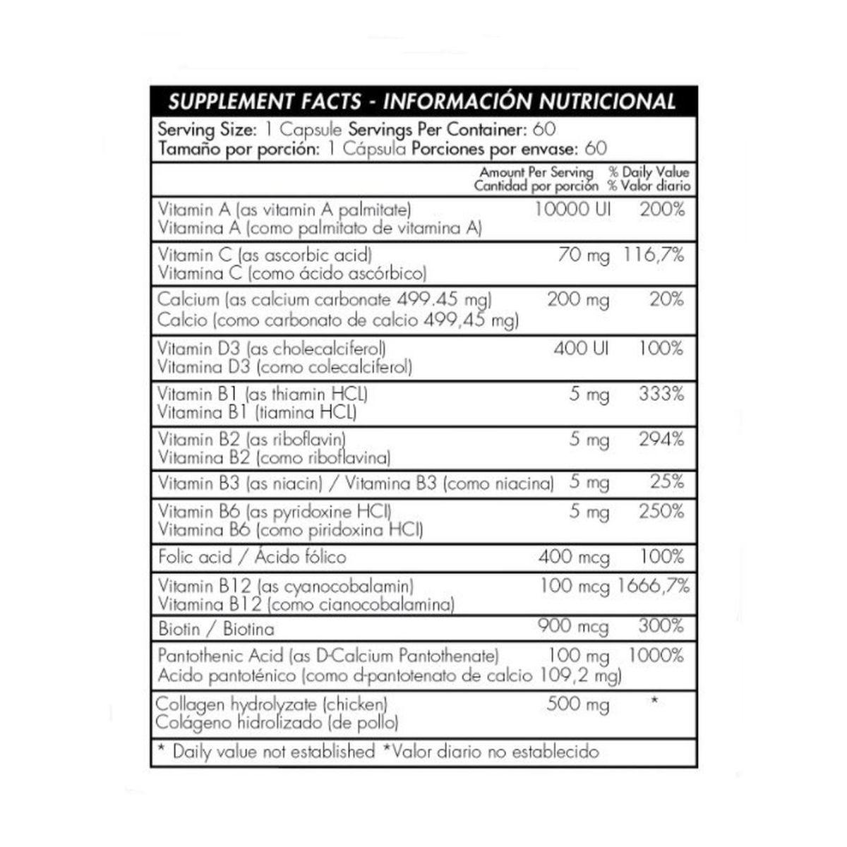 HEALTHY AMERICA - Capell Tratamiento para el Cabello x 60 Cap - Healthy America