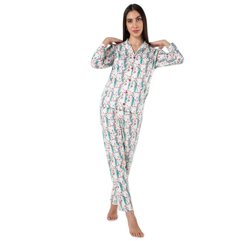 SANTANA - Pijama Mujer Lucia Verde Mar