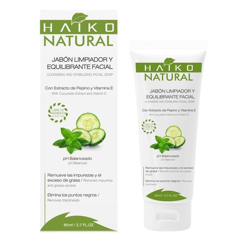 HAIKO NATURAL - Jabón Limpiador y Equilibrante Facial x 80 Ml – Haiko Natural
