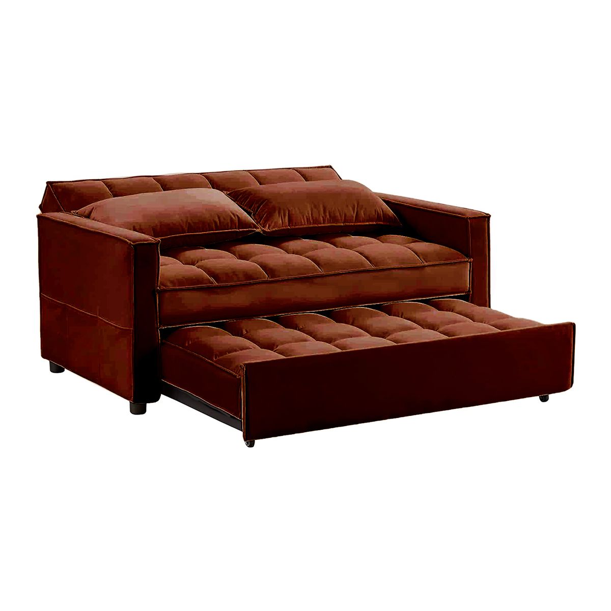 MAGIC CLASS - SOFÁ CAMA MODERNO HENIES MICROFIBRA CAFÉ