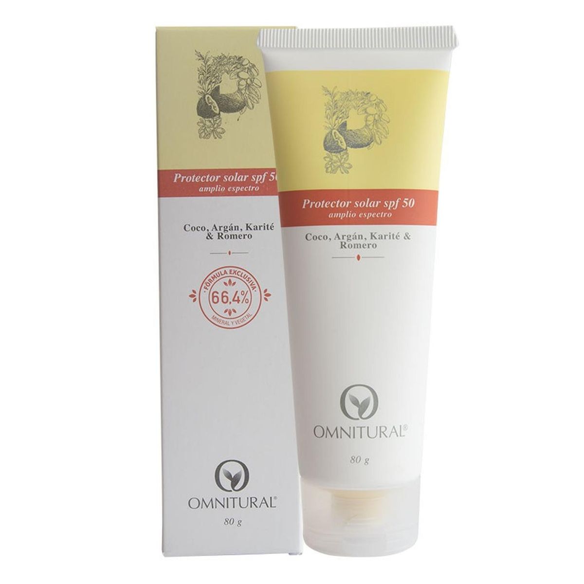 OMNITURAL - Protector Solar Coco SPF 50 Amplio Espectro x 80 Grs – Omnitural