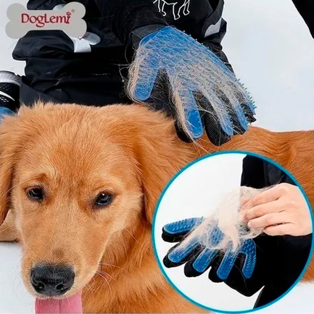 GENERICO - Cepillo Guante True Touch Mascotas Sacapelos Y Masajeador