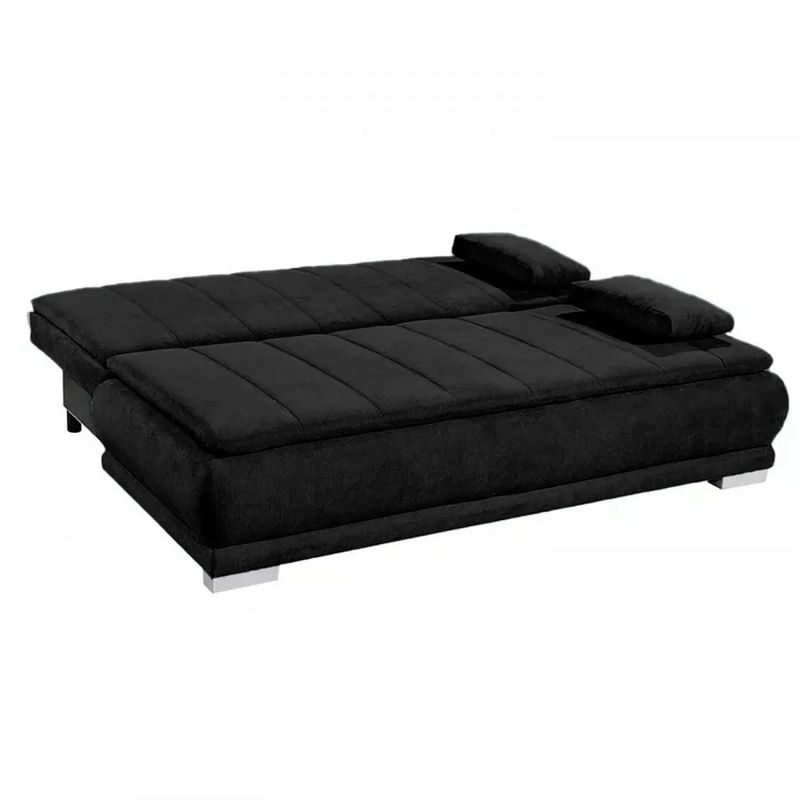 MAGIC CLASS - SOFÁ CAMA MODERNO MIKASSA ECOCUERO NEGRO