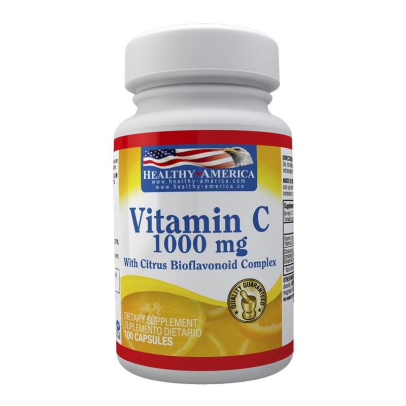 HEALTHY AMERICA - Vitamina C 1000 Mg Bioflavonoide 100 Cáps Healthly America