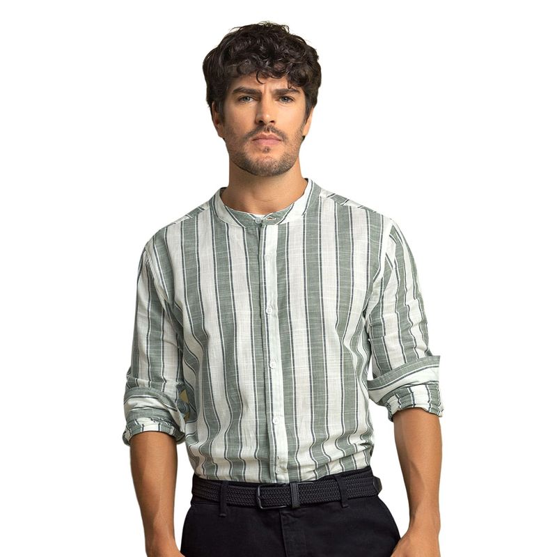 LEO - Leo Camisa manga larga en algodón para hombre