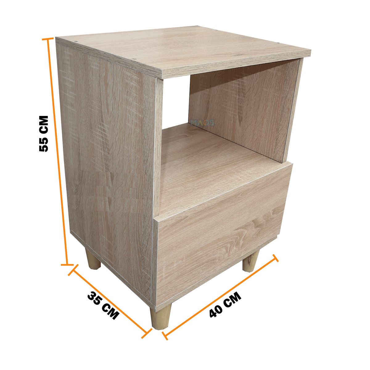 WOOD PETS - Mesa De Noche  Nochero  Mesa Auxiliar