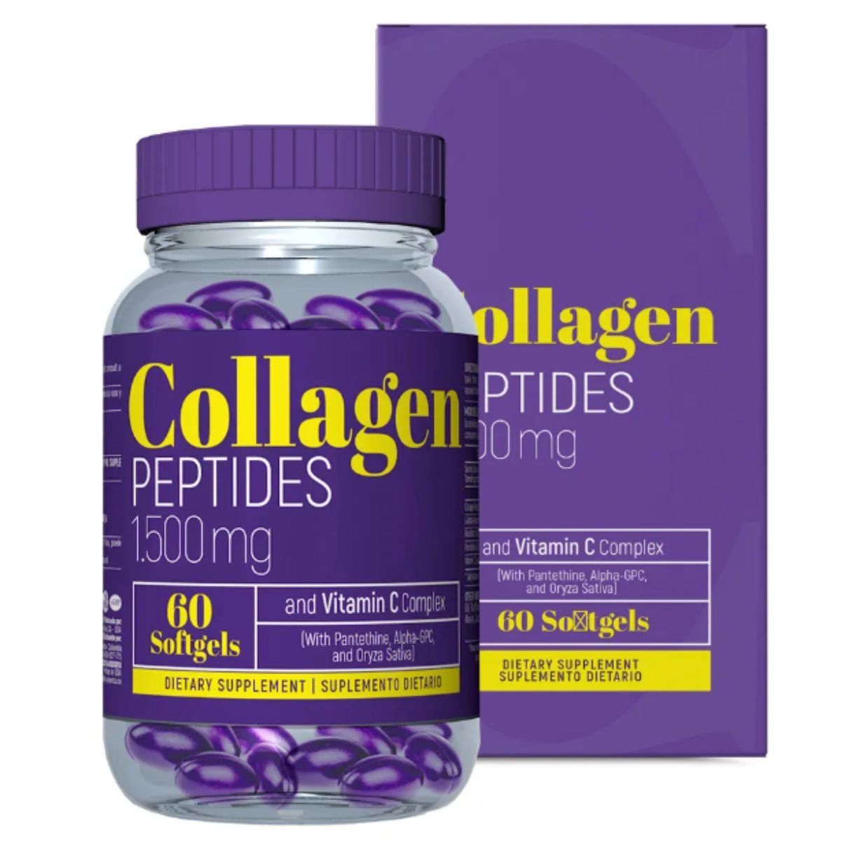 HEALTHY AMERICA - péptidos de colágeno Plus Vit C & Phytoce 60 Càps - Healthly America