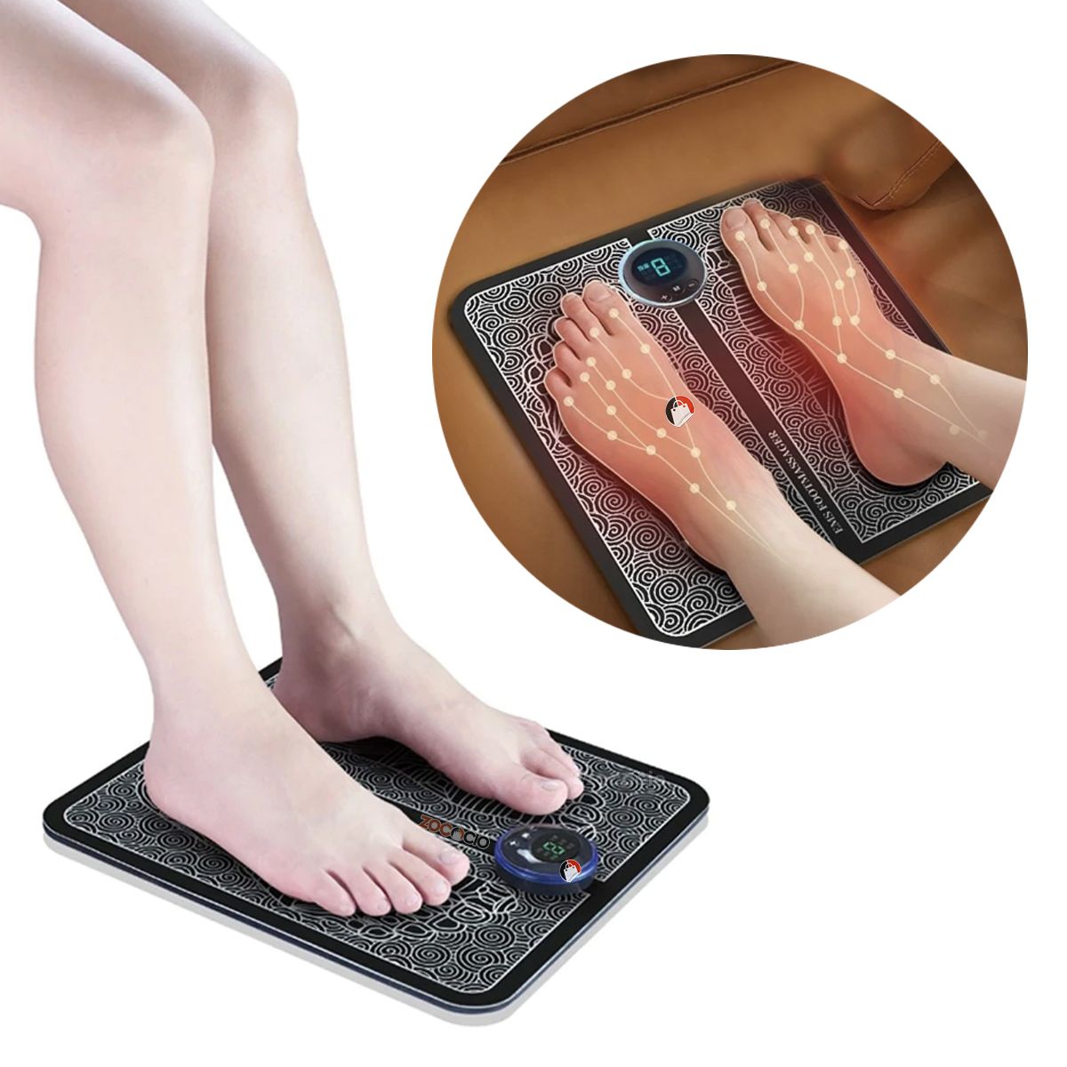 ZOCOCIO - Masajeador De Pies Eléctrico Ems Acupuntura Eléctrica