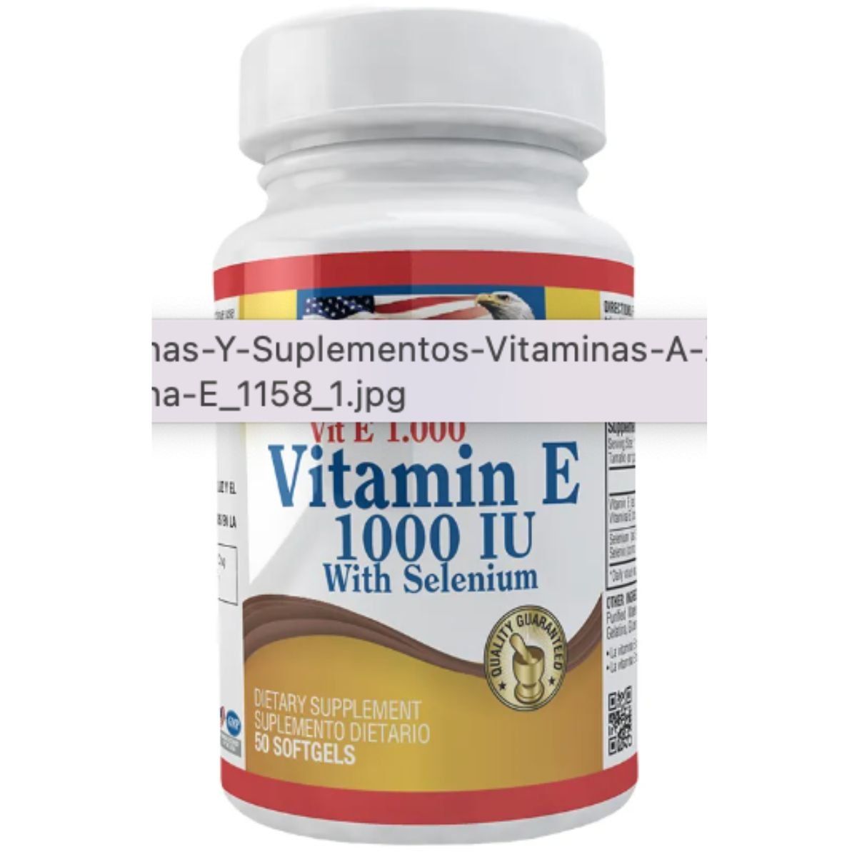 HEALTHY AMERICA - Vitamina E 1000 IU con Selenium 50 Càps - Healthly America