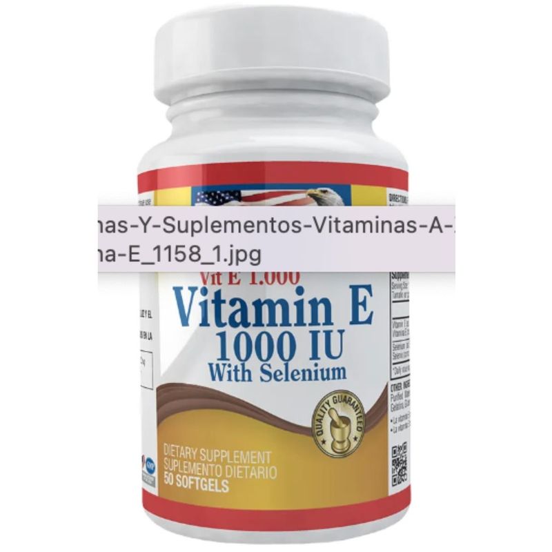 HEALTHY AMERICA - Vitamina E 1000 IU con Selenium 50 Càps - Healthly America