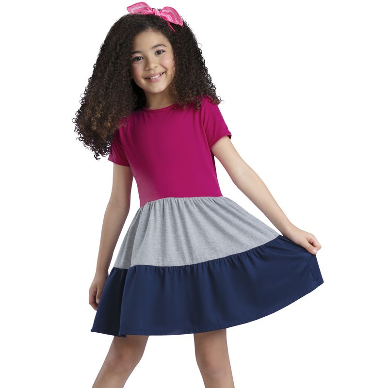 MARKETING PERSONAL - Vestido Infantil Fucsia Mp 87286