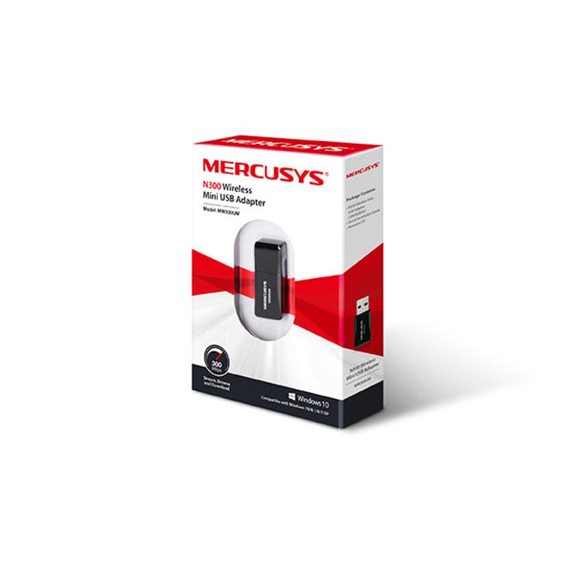 MERCUSYS - MERCUSYS MW300UM TARJETA INALÁMBRICA N 300MBPS