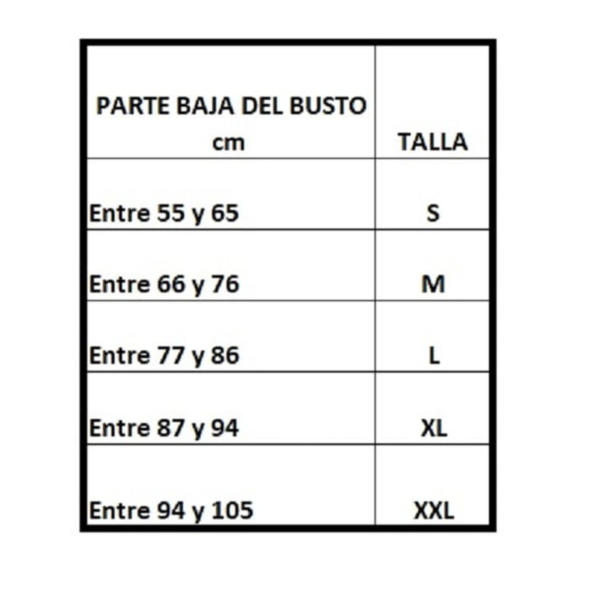 GENERICO - Corrector De Postura Para Dama NEGRO Talla M