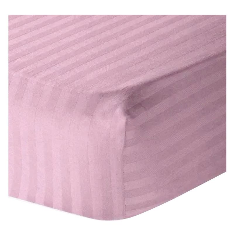 GENERICO - Semi Juego Sábana Ajustable Sencillo 100x190x30 + 1 Funda Palo De Rosa
