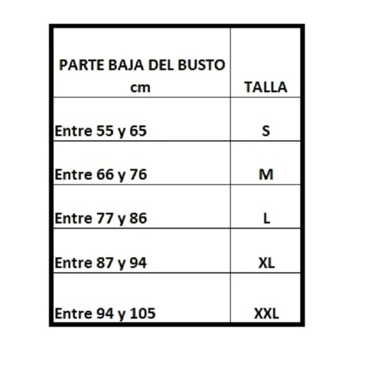 GENERICO - Corrector De Postura Para Dama NEGRO Talla L