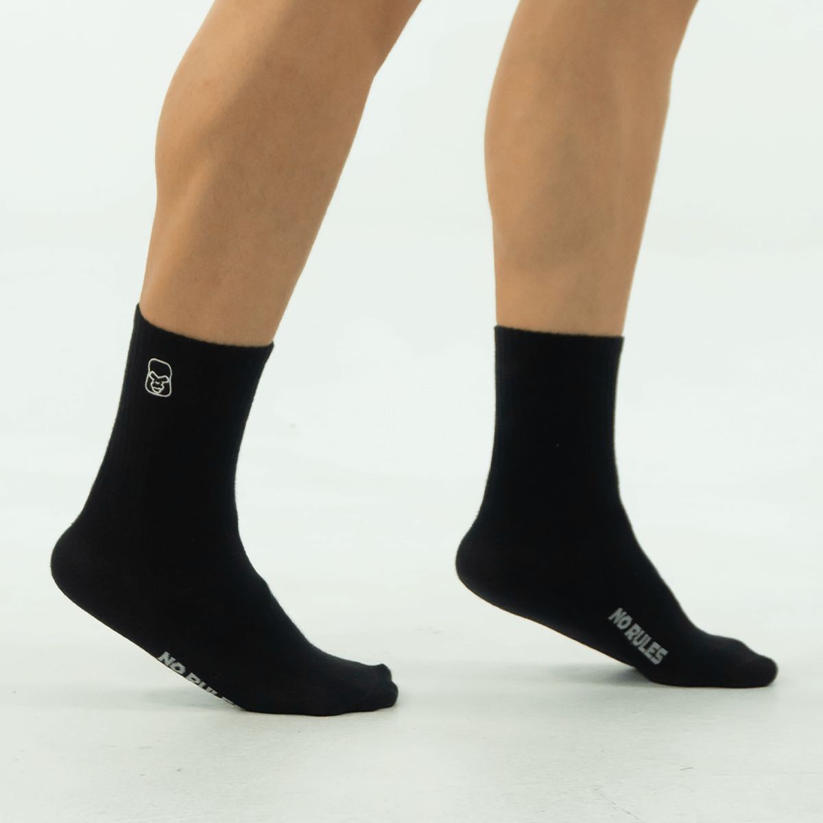 NO RULES - MEDIAS DEPORTIVAS NEGRO