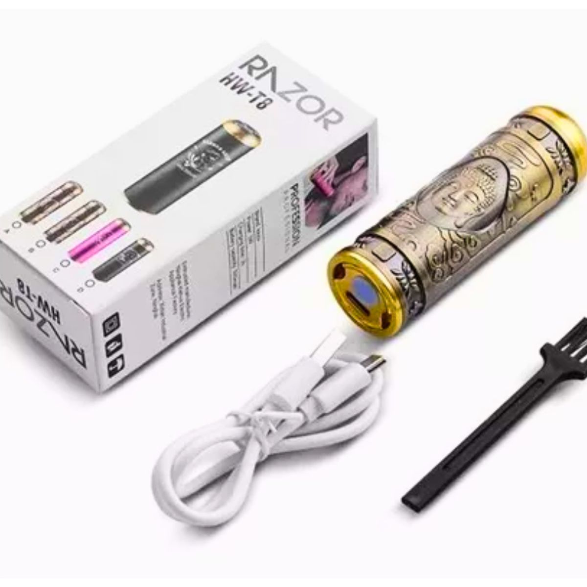 GENERICO - Mini Afeitadora Buda Eléctrica Profesional Unisex_.