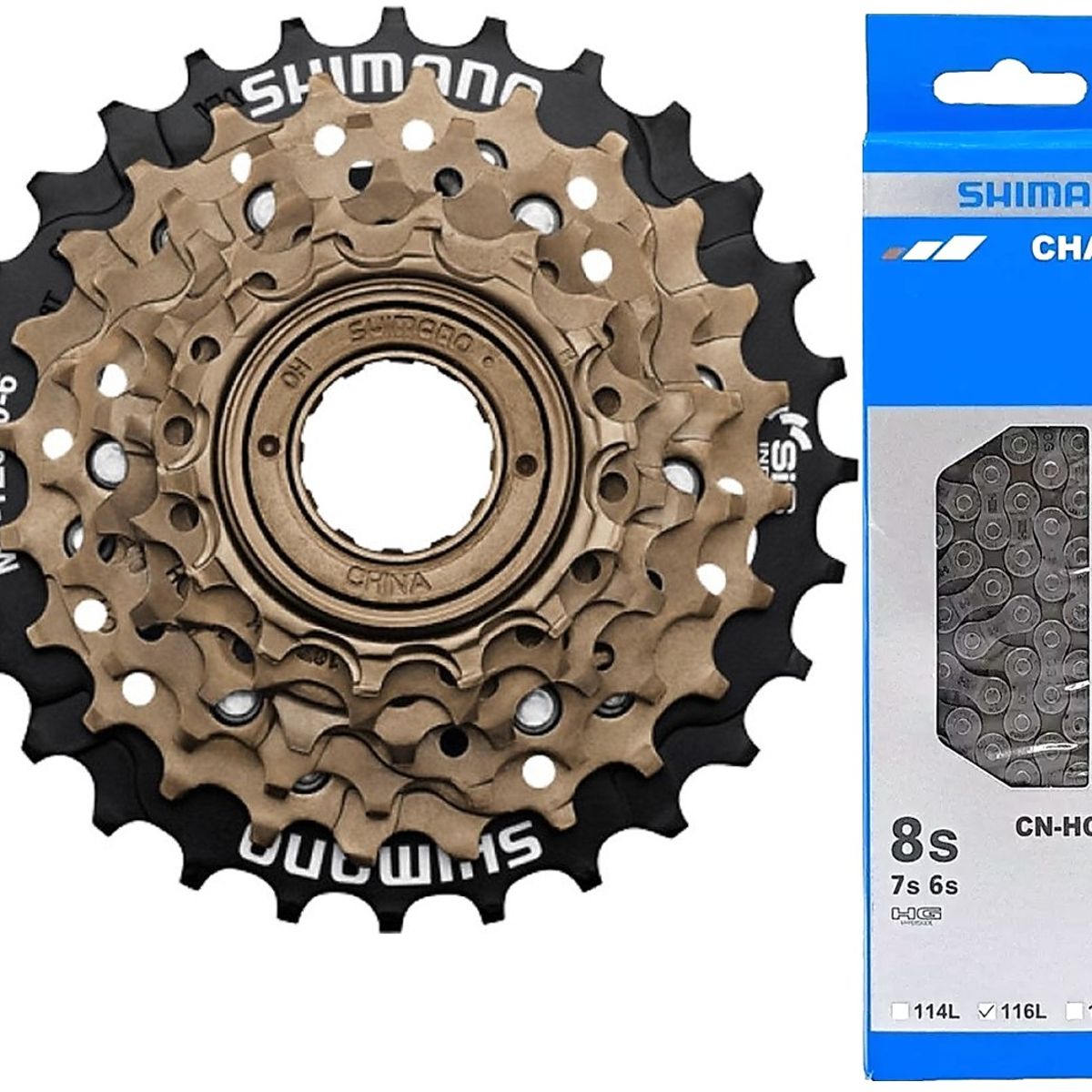 SHIMANO - Pacha  Cadenilla Shimano Bicicleta Rosca 6v Tz50014-28 HG40