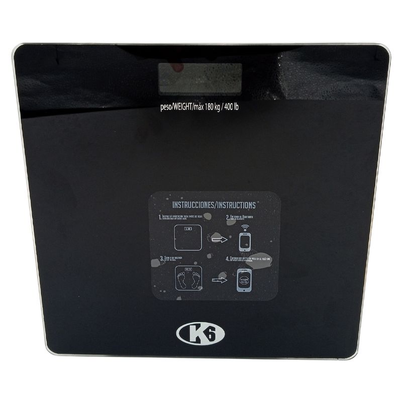 K6 - Bascula Digital Bluetooth Pesa Balanza Personal K6 180 Kg