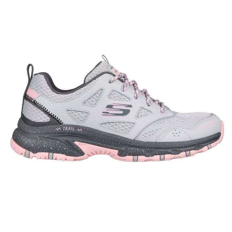 SKECHERS - TENIS SKECHERS GRIS PARA DAMA SK HILLCREST PURE ESCAPADE GRAY PINK