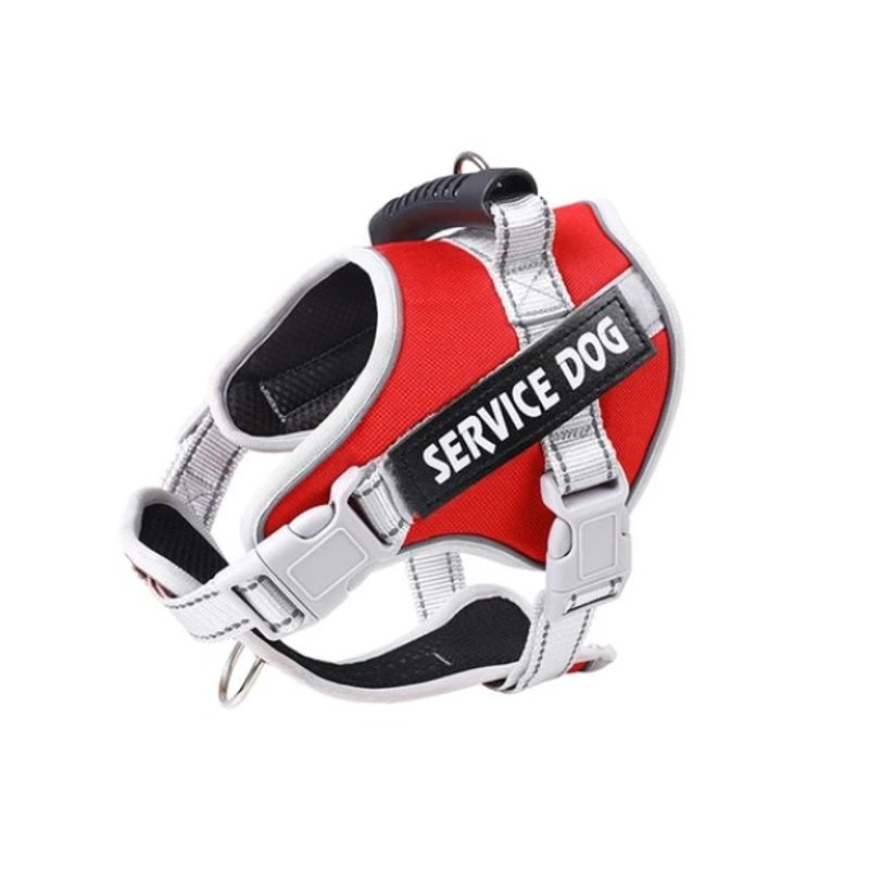 WUUFU - Arnes Pechera Chaleco Perro Service Dog  Talla L Rojo