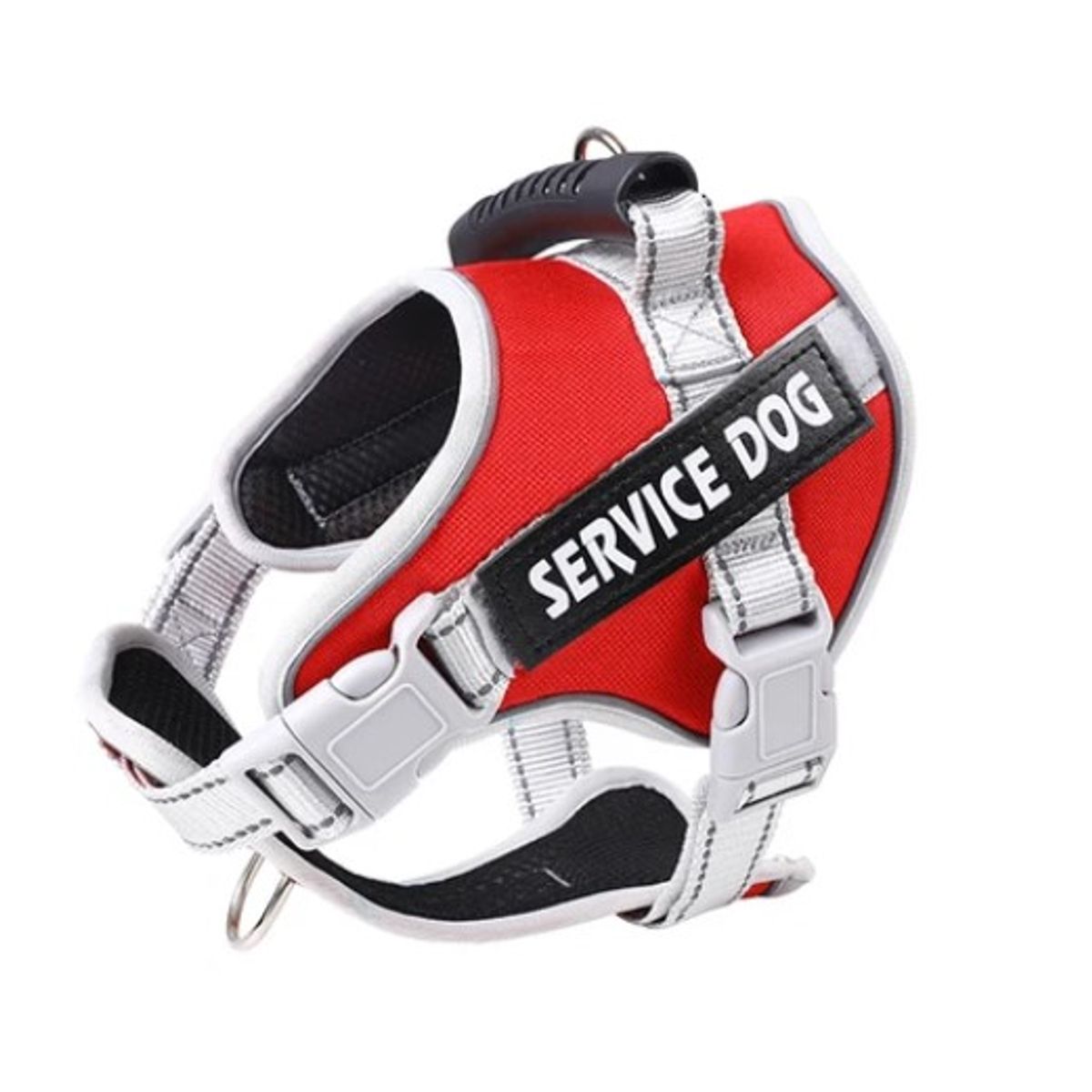 WUUFU - Arnes Pechera Chaleco Perro Service Dog  Talla XL Rojo