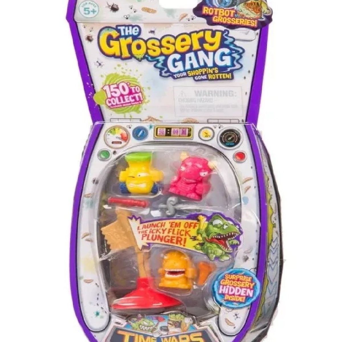 MOOSE TOYS - The Grossery Gang Serie 5 Pack X 4 Time Wars