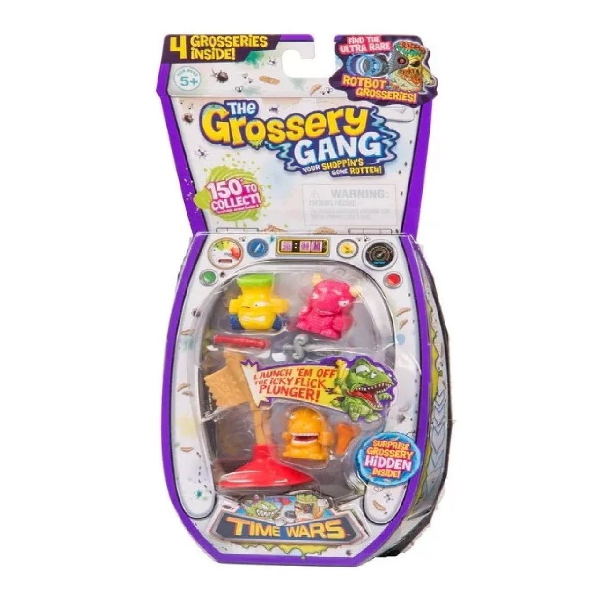 MOOSE TOYS - The Grossery Gang Serie 5 Pack X 4 Time Wars