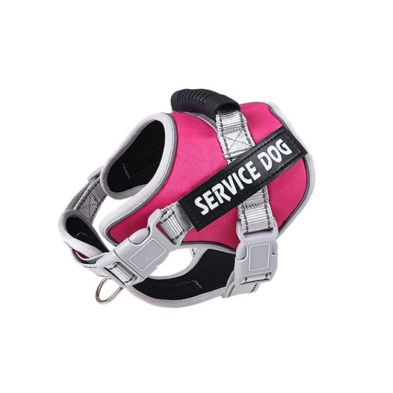 WUUFU - Arnes Pechera Chaleco Perro Service Dog  Talla M Fucsia
