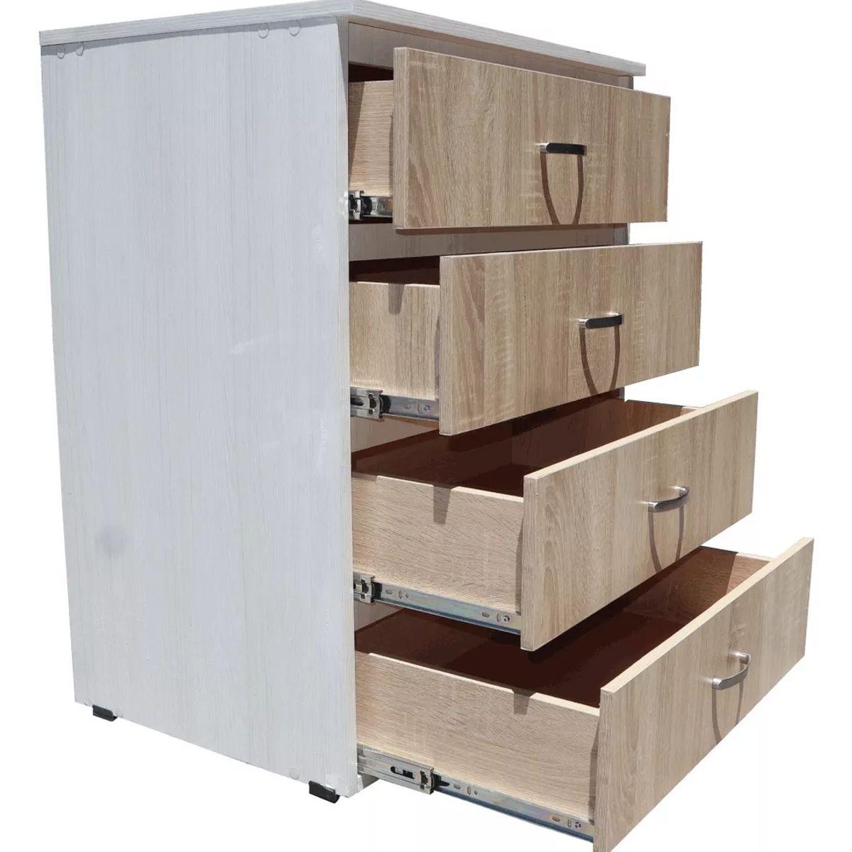 WOOD PETS - Mueble Comoda Compacta En Madera Cajonera Corredera Full