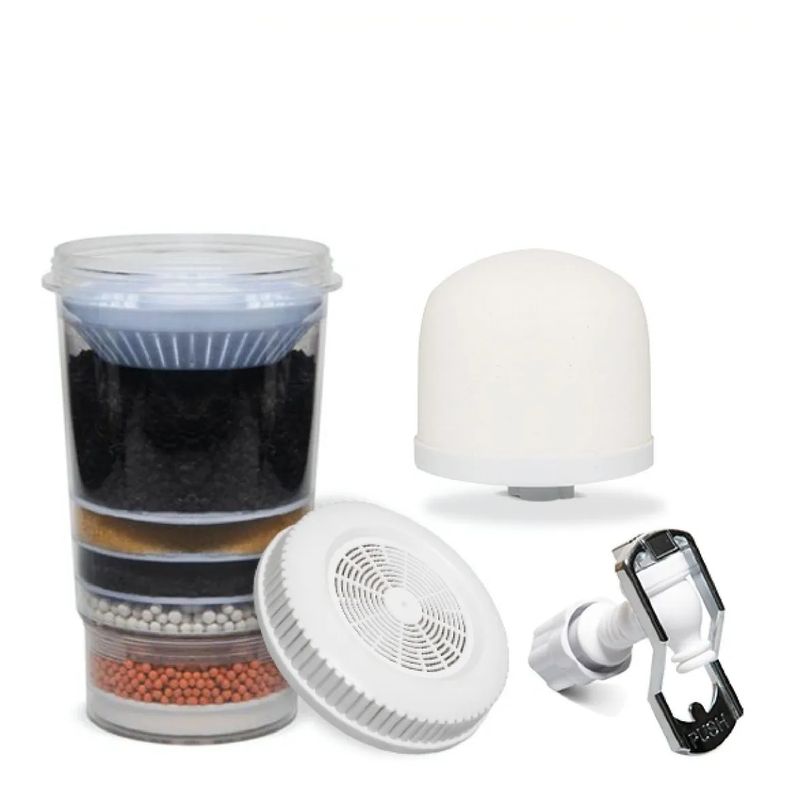 ECOTRADE - Kit 3 Repuestos Filtro Agua 21-24-28 Litros mas Llave Ecotrade