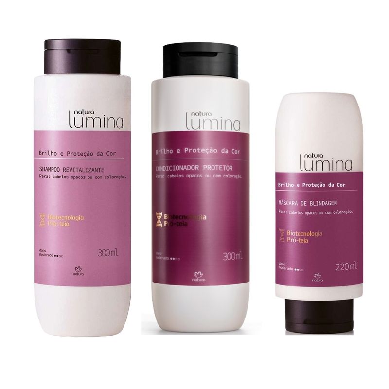 NATURA - Set kit Lumina Cabello Brillo y Protección del color Natura