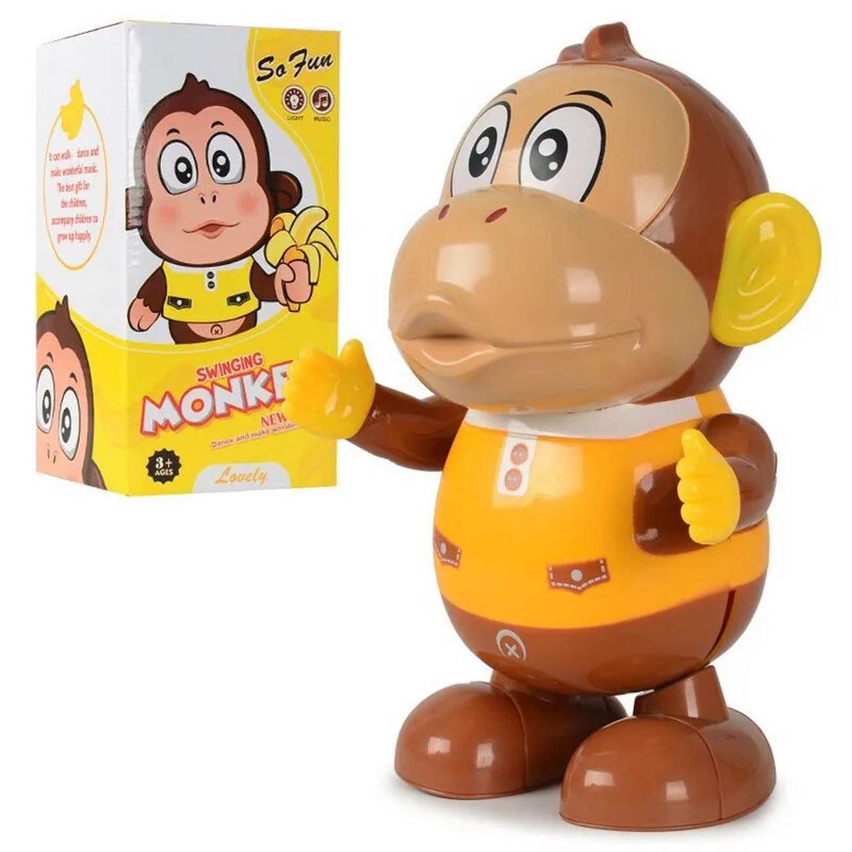 GENERICO - Robot Mono Mico Luces Sonido Movimiento Interactivo