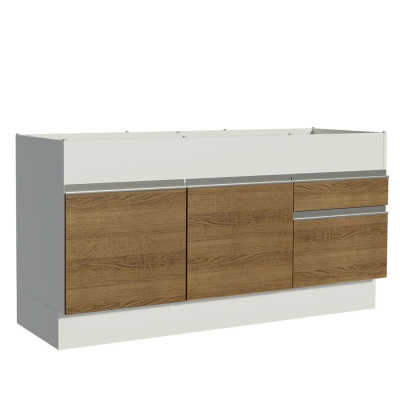 MADESA - Mueble de Cocina Bajo Glamy 1.50 m 2 Puertas 2 Cajones