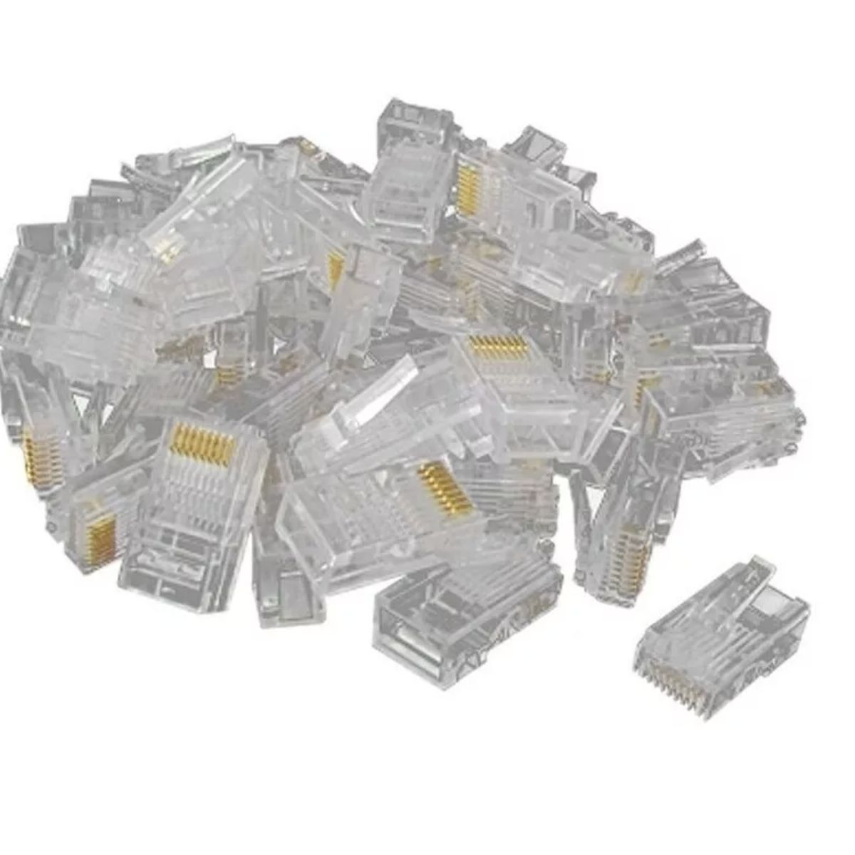 GENERICO - Conector De Red Rj45 Bolsa X100 + Tester De Red Probador