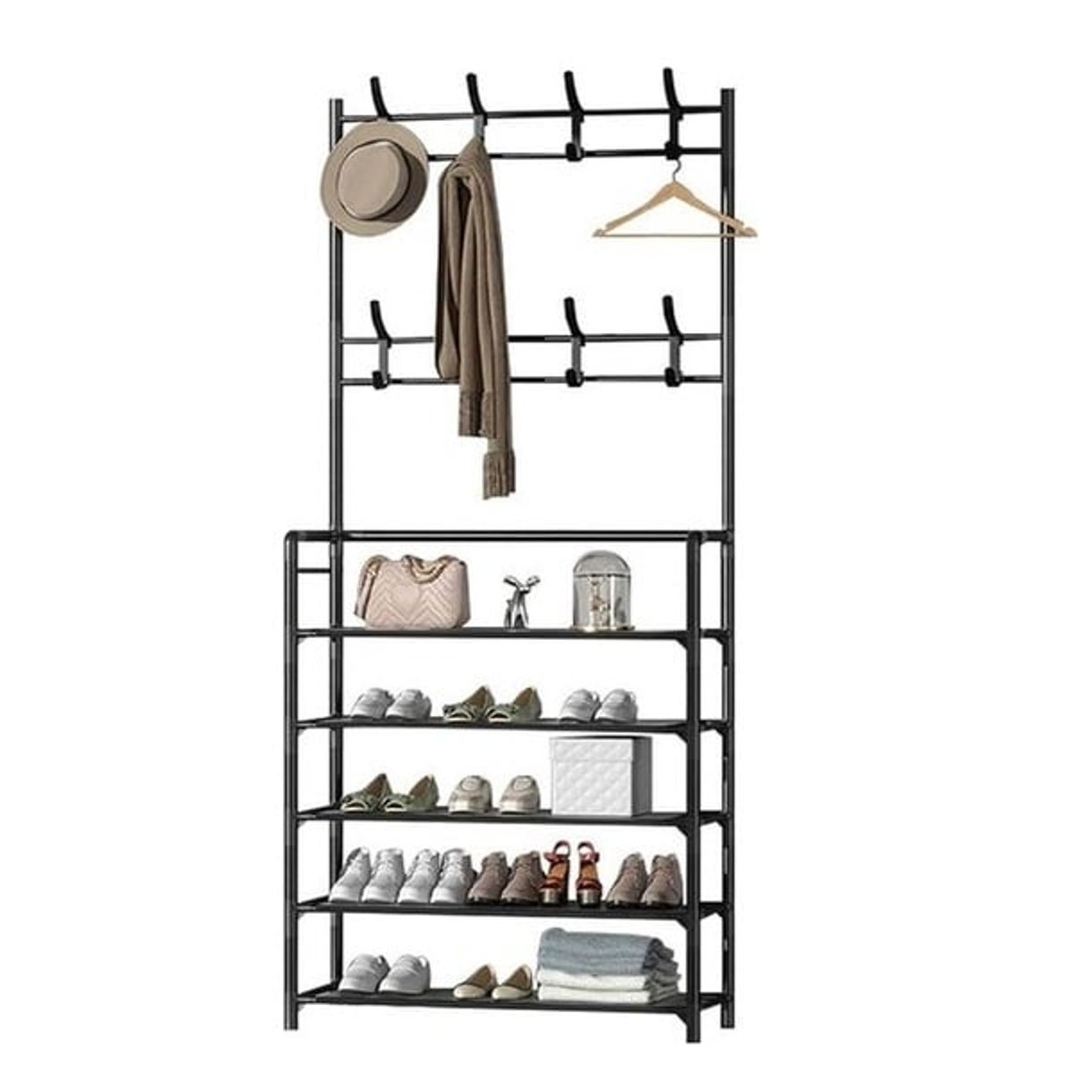 GENERICO - Estante Organizador Ropa Zapatos Ganchos Abrigos Sombreros