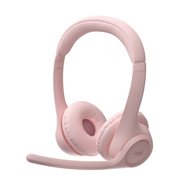 LOGITECH - Diadema Bt Inalámbrica, Logitech Zone 300 2 Micrófonos, Rosado