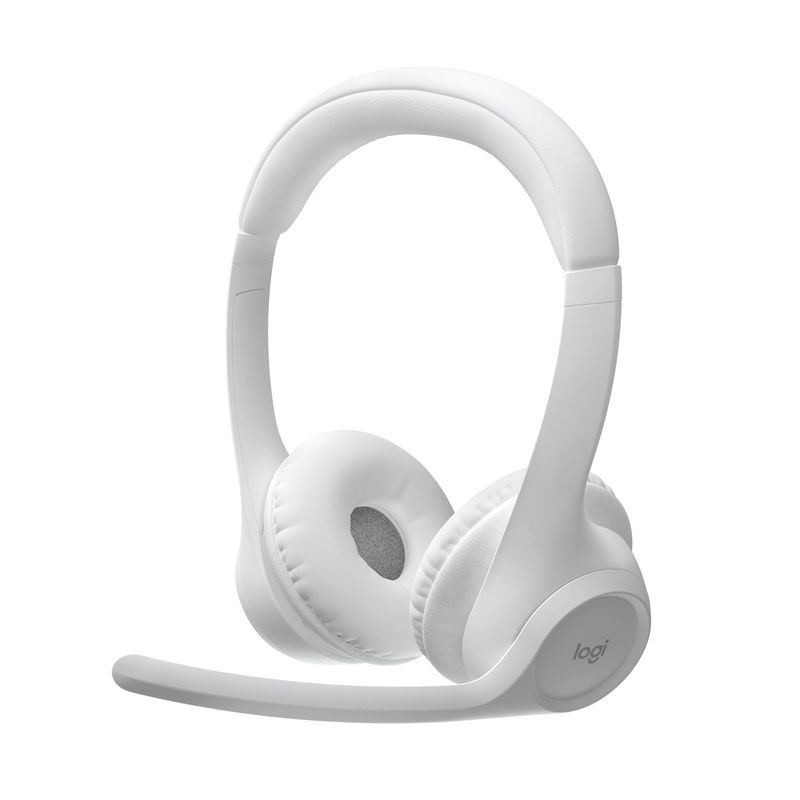 LOGITECH - Diadema Bt Inalámbrica, Logitech Zone 300 2 Micrófonos, Blanco