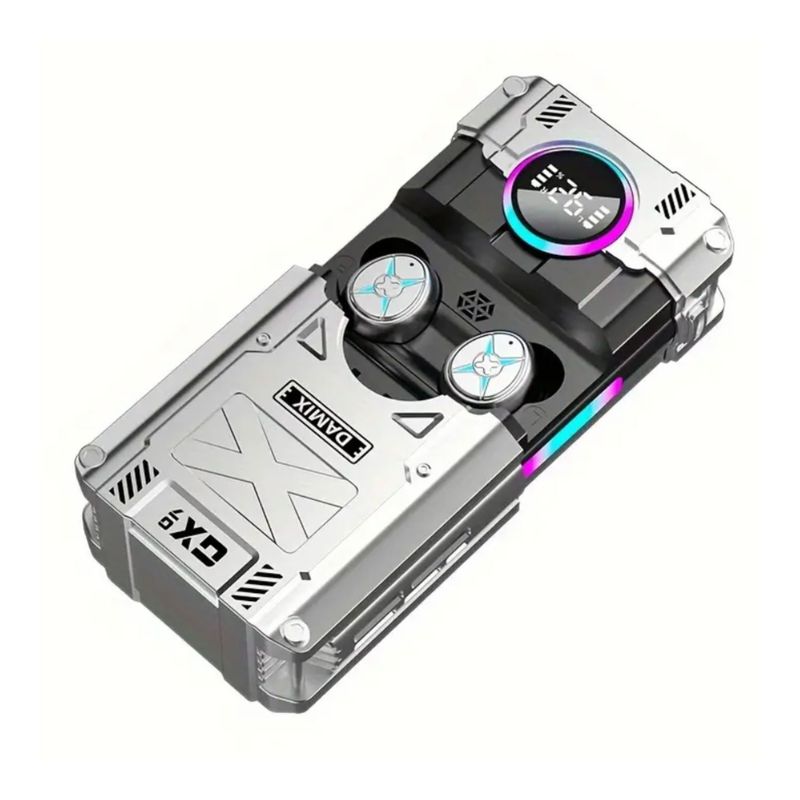GENERICO - Audífonos Inalámbricos Dx07 Gaming Musica Powerbank Plateado