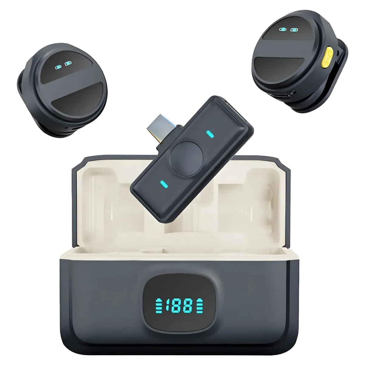 GENERICO - Micrófono Boton Inalámbrico Con Cancelación De Ruido Sx21