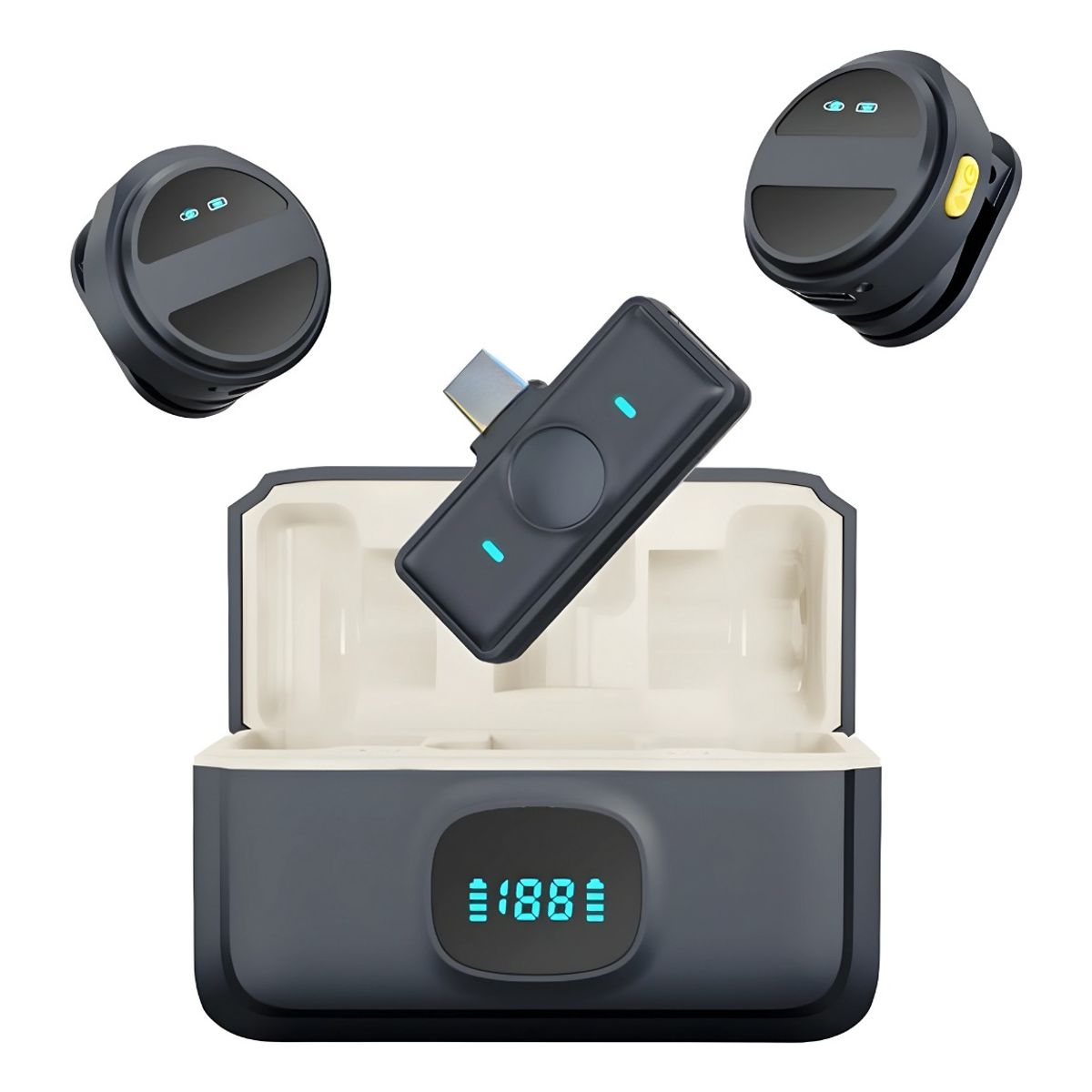 GENERICO - Micrófono Boton Inalámbrico Con Cancelación De Ruido Sx21