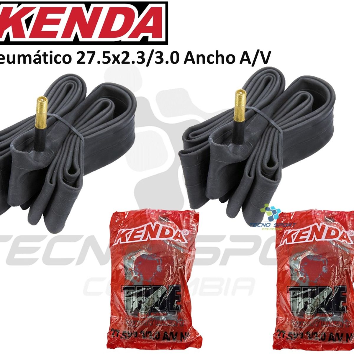 KENDA - Neumatico Bicicleta 27.5 X 2.3/3.0 Kenda Llanta Ancha Av X2u