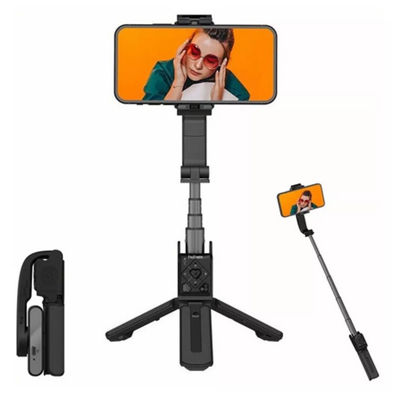 GENERICO - Hohem Isteady Q Estabilizador Facial Palo Selfi 4en1 Gimbal Negro