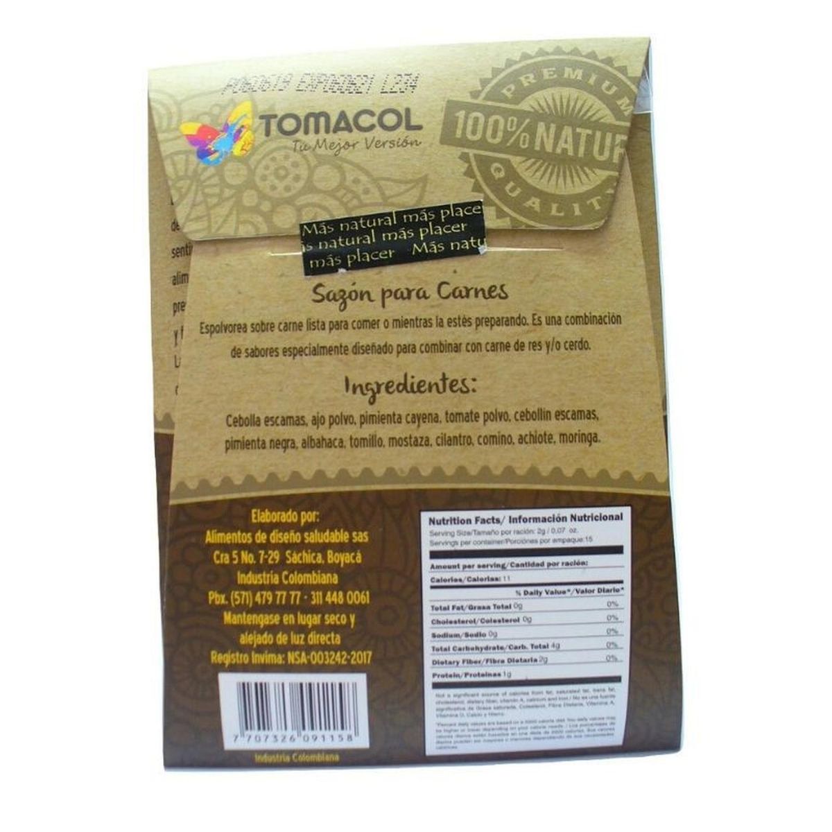 TOMACOL - Sazón para Carnes x 30 Grs - Tomacol