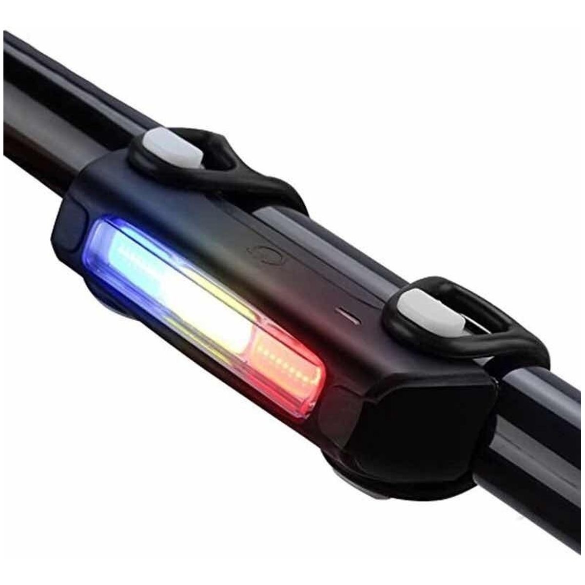 GENERICO - Luz Recargable Bicicleta 3 Colores En 1 Tipo Sirena Policia