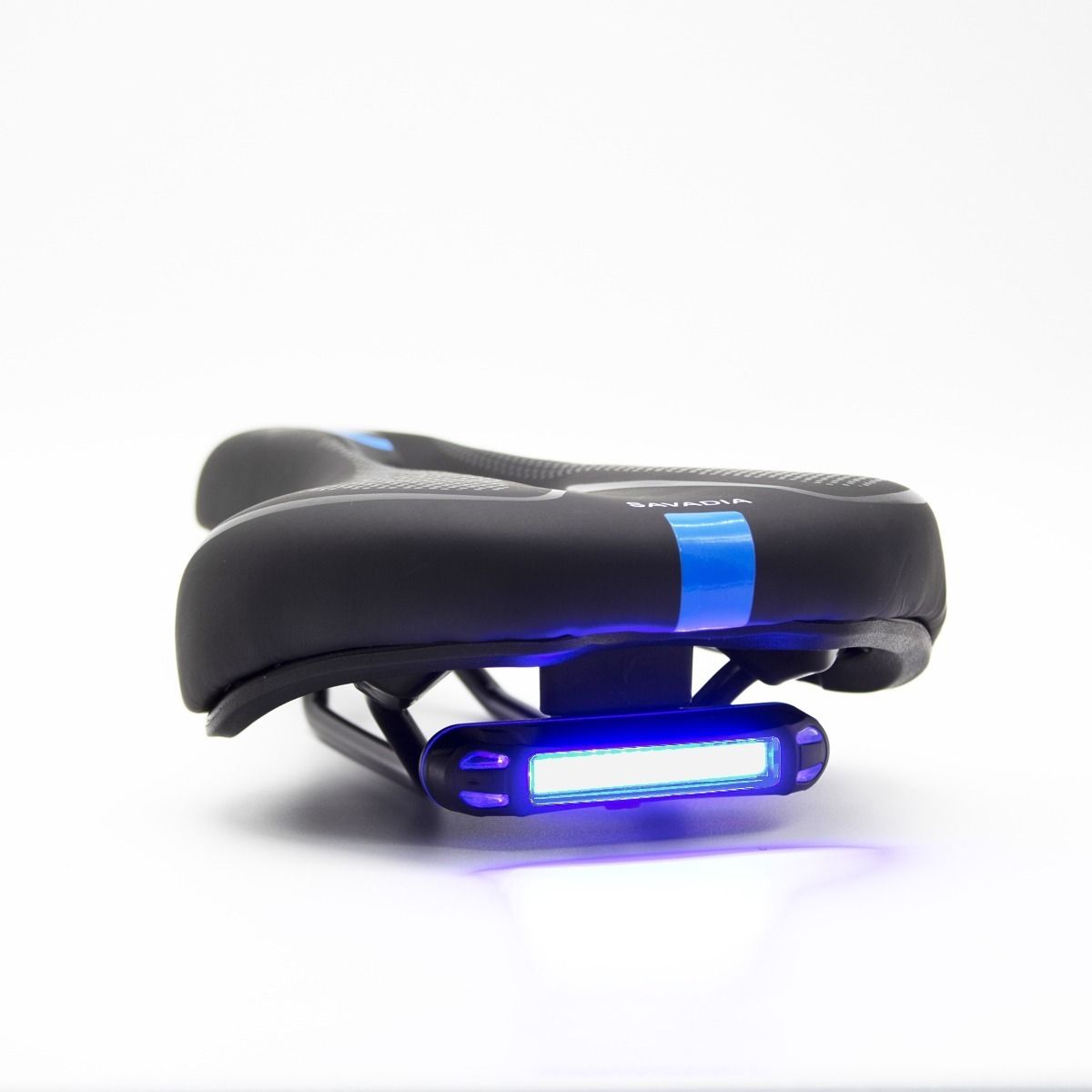 GENERICO - Sillin Galapago Silla Bicicleta Con Luz Recargable Antiprost