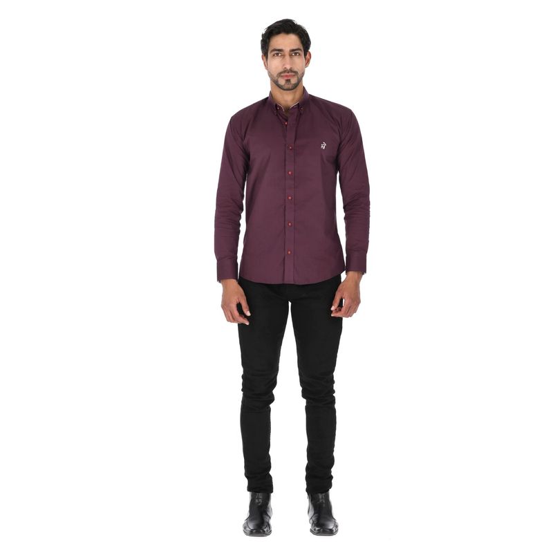 LA CHAQUETERIA - Camisa en Algodón 100% LCC2301 Vinotinto